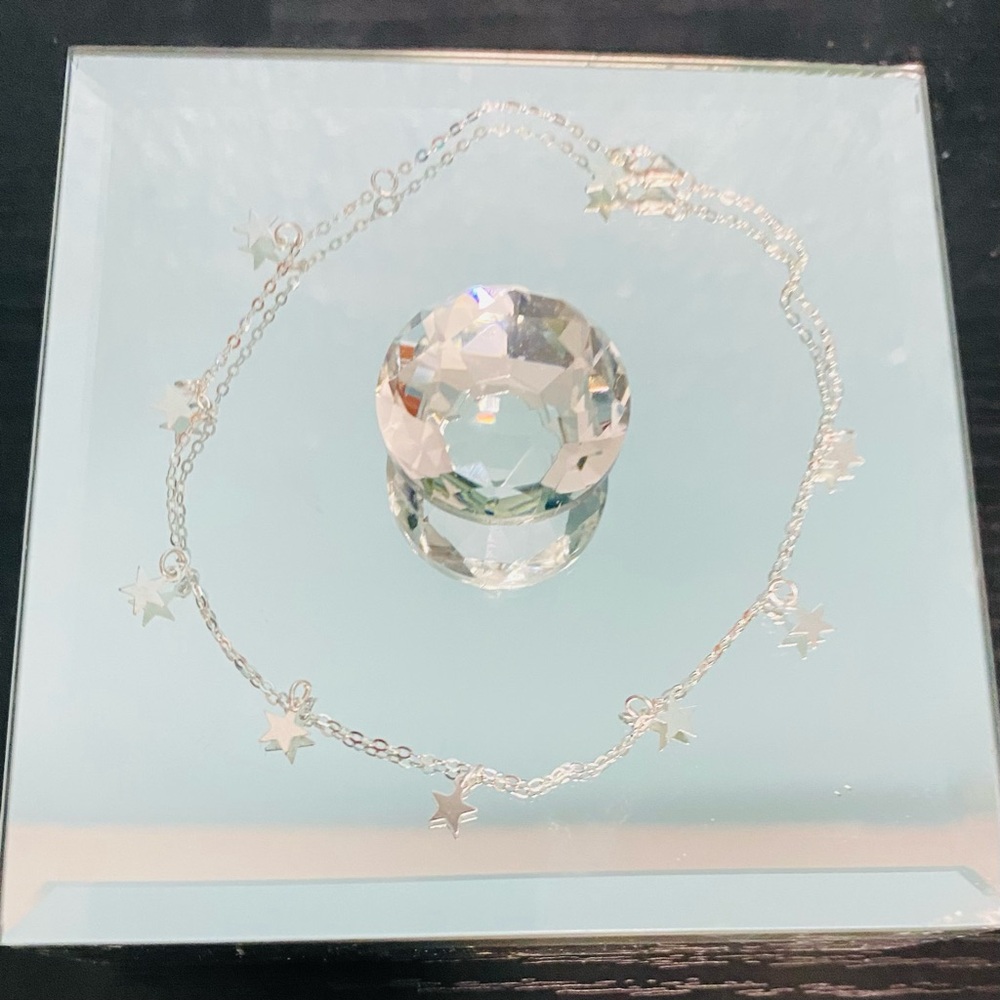 Sterling Silver Star Charm Anklet